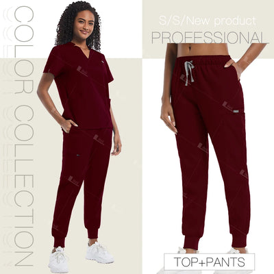 Scrub Uniforms Jogger Woman Soft Fabric