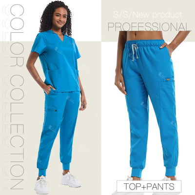 Scrub Uniforms Jogger Woman Soft Fabric