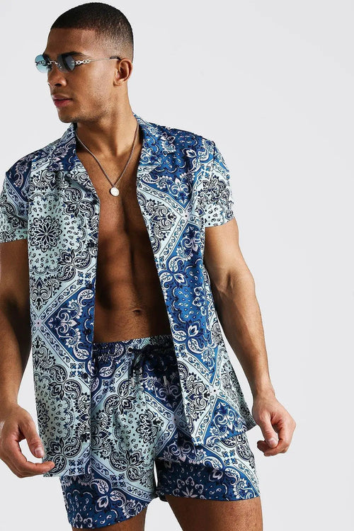 Vacation men 3D Printed Beach wear