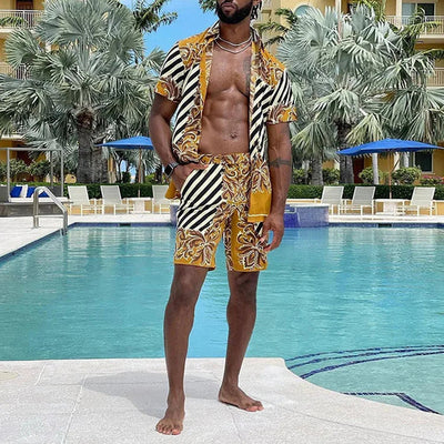 Vacation men 3D Printed Beach wear