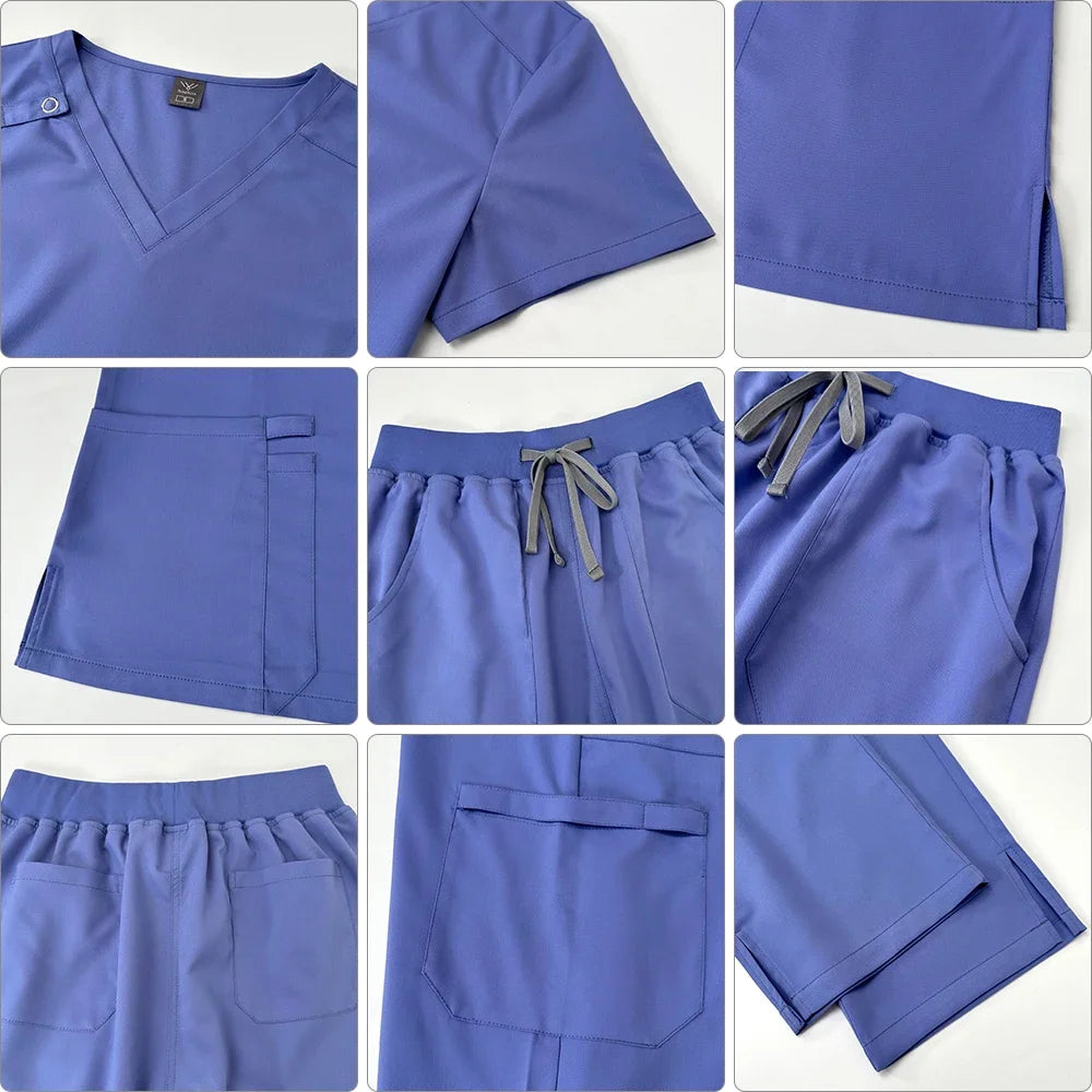 straight leg Scrubs Women Set