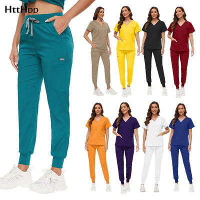 Medical Uniforms Slim Fit Women Scrubs Sets