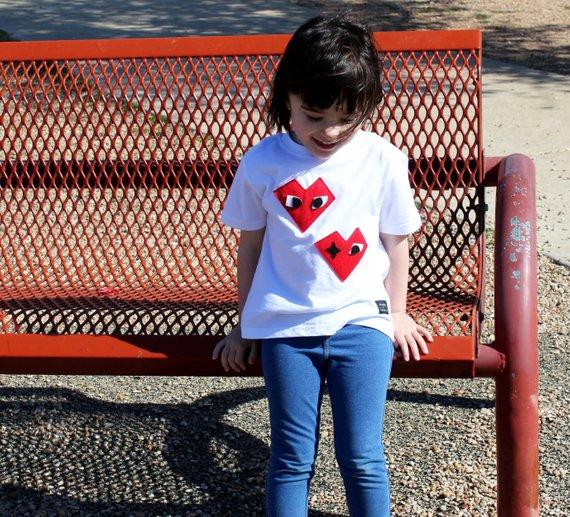 Kids T-shirt - I Heart - mi cielo x Donald Robertson - White